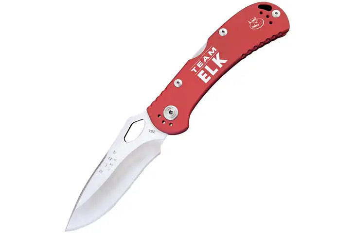 Buck Knives Spitfire Red RMEF Folding Knife - view 2